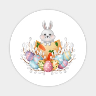 Easter Cute Bunny Magnet